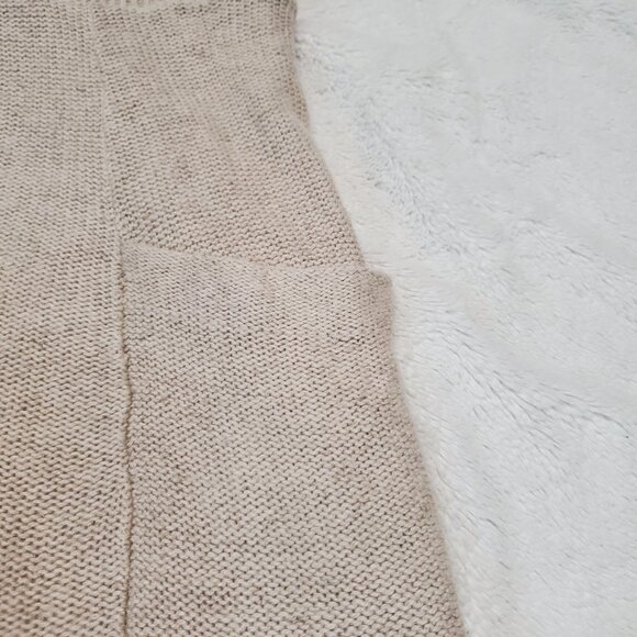 Anthropologie Moth Cream Linen Wool Dress XS Boho Feminine Cottagecore Romantic - Picture 3 of 10